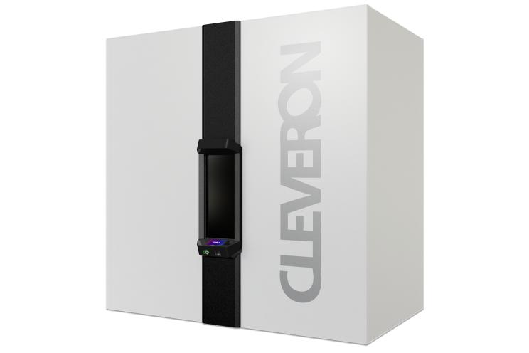 Cleveron-402-parcel-robot-corner-view-with-closed-door-and-logo_1488x992